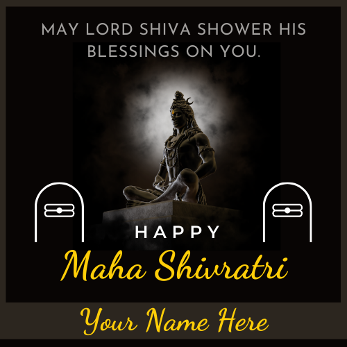 Lord Shiva Shivratri 2022 Status Image With Custom Name