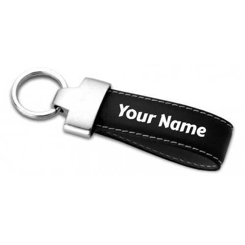 Genuine Leather Keyring Profile Pics With Your Name