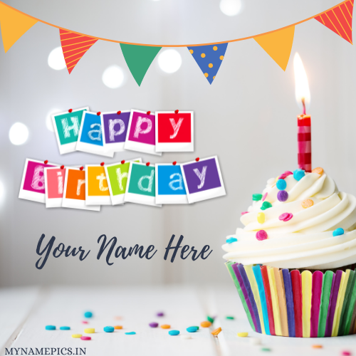 Happy Birthday Multipurpose Wish Card With Custom Text