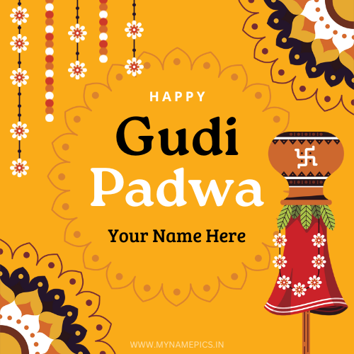 Write Name on Happy Gudi Padwa 2023 Greeting Card