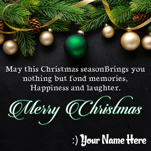 Best Wishes For Christmas Social Media Post With Name
