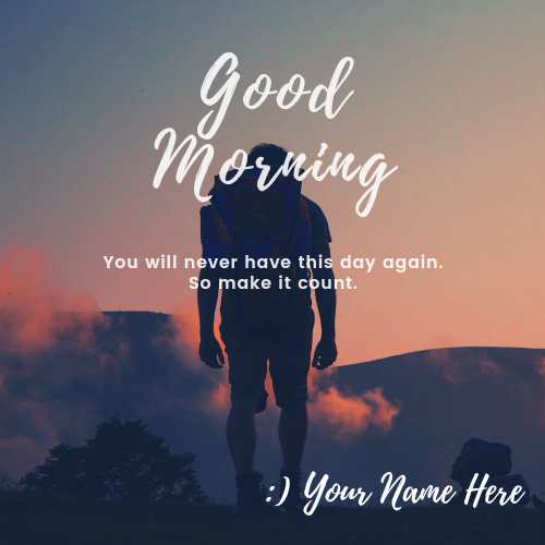 Good Morning Vibes Quote Image With Company Name