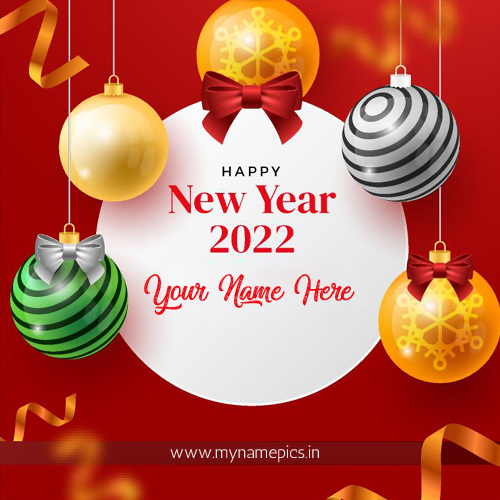 Creative New Year Wishes Greeting With Company Name