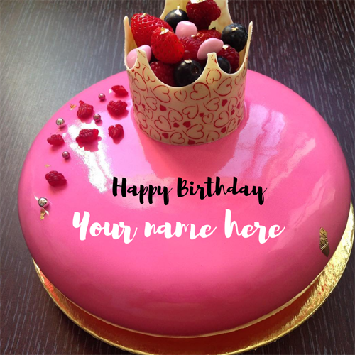 Wife or Girlfriend Birthday Special Cake Pics With Name
