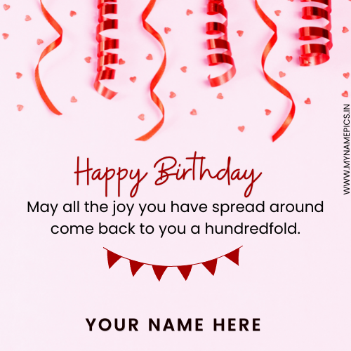 Amazing Birthday Wishes Greeting Card With Company Name