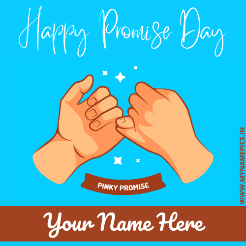 I Love You Wishes Promise Day Romantic Image With Name
