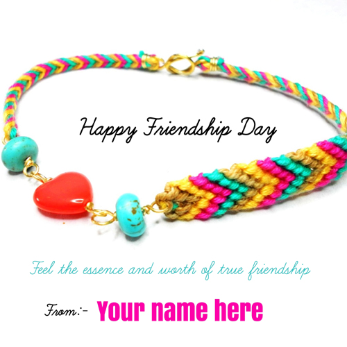 Happy Friendship Day Wishes Elegant Quote With Name