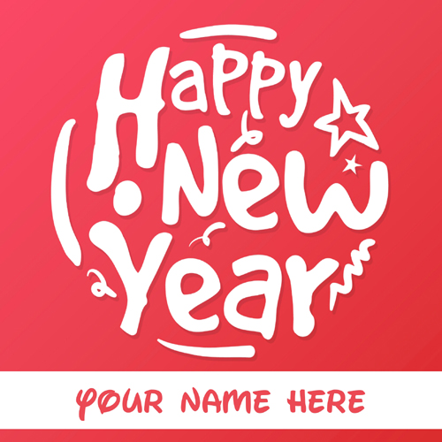 New Year Wishes Beautiful Mobile Greeting With Name