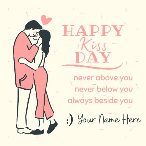 Happy Kiss Day 13th Feb 2022 Wishes Greeting With Name