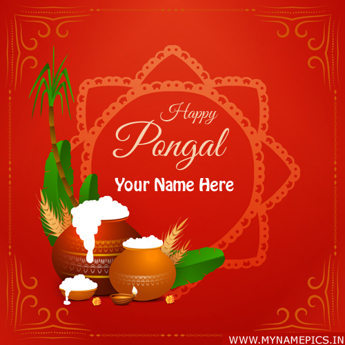 Happy Pongal Festival 2022 Wishes Greeting With Name