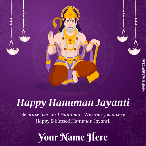 Have a Blessed Hanuman Jayanti Status Image With Name