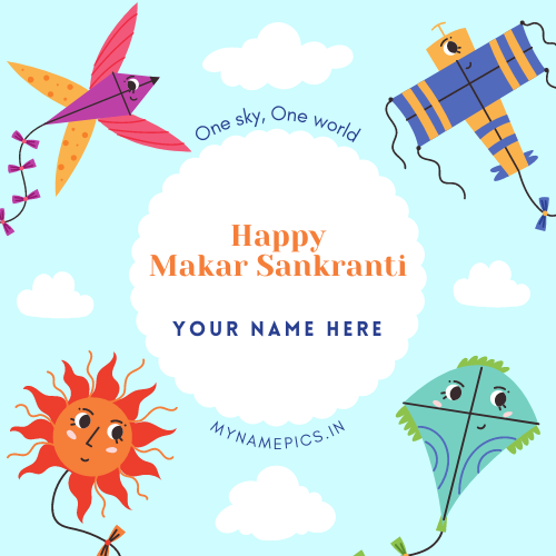 Makar Sankranti 2023 Status Image With Name Edit