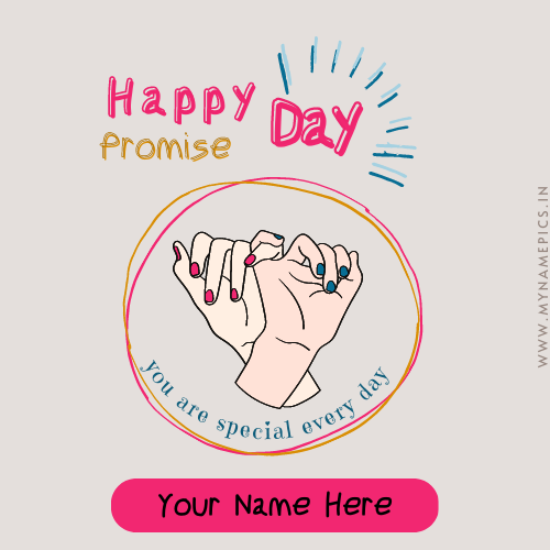 Happy Promise Day 11th February Greeting With Name