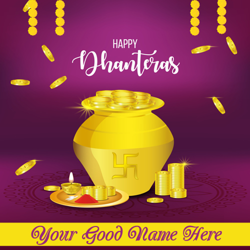 Whatsapp Status For Dhanteras Wishes Greeting With Name