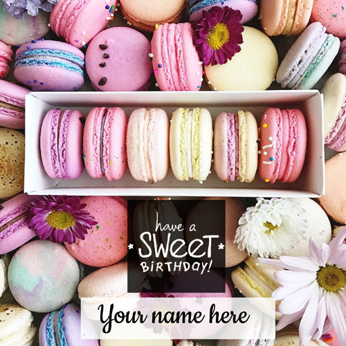 Have a Sweet Birthday Wishes Donuts Greeting With Name