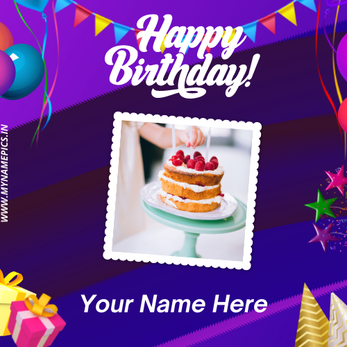 Happy Birthday Name Greeting Card For Whatsapp Status