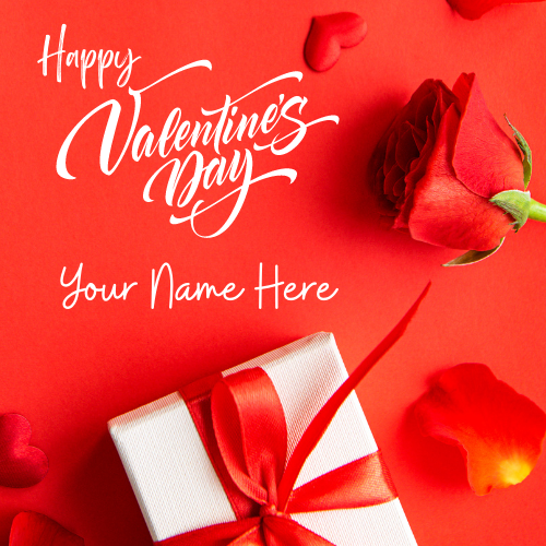 Happy Valentines Day 2022 Romantic Greeting With Name