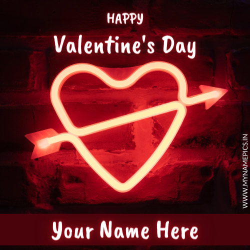 Happy Valentines Day 2022 Love Heart Greeting With Name