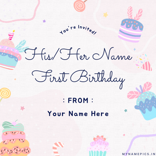 Create Birthday Party Invitation Card Online With Name