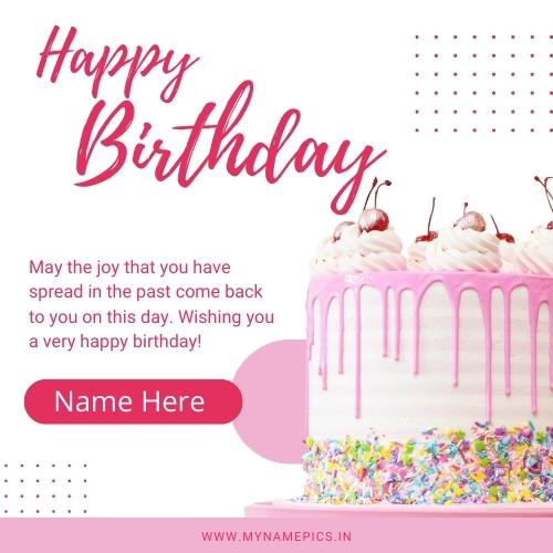 Best Wishes For Birthday Special Greeting With Name