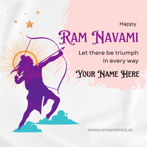Lord Rama Navami Blessings Quote Greeting With Name