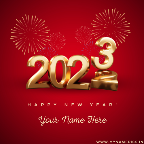 Welcome 2023 New Year Status Image With Name Edit