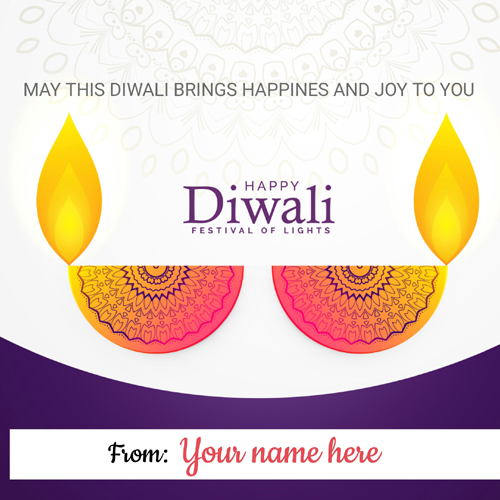 Have a Joyful Diwali Festival Wishes Greeting With Name