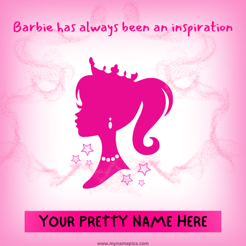 Barbie Doll Mobile Wallpaper With Your Custom Name