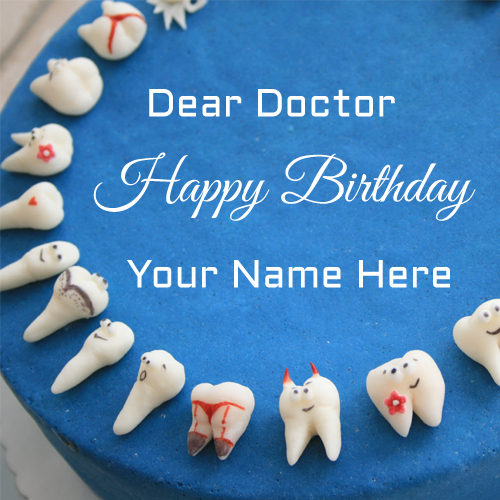 Dear Doctor Happy Birthday Cake With Your Name