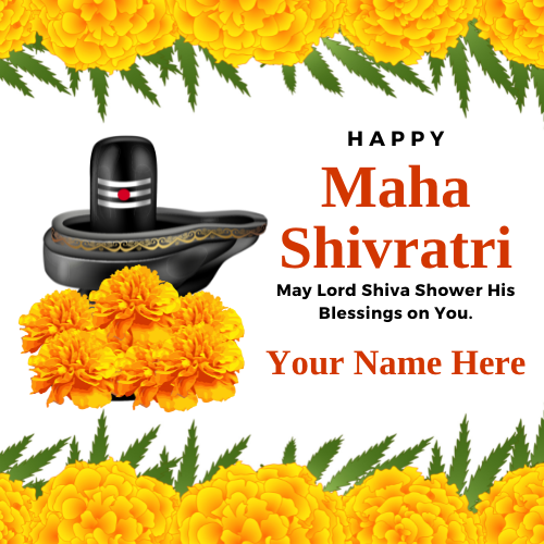 Print Name on Shivratri Celebration Social Media Post