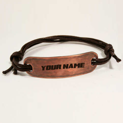 Personalized Copper Bracelet With Name For Profile Pics