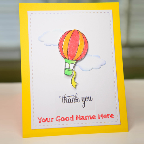Thank You So Much Saying Greeting Card With Your Name