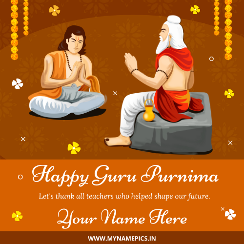 Guru Purnima 2022 Celebration Status Image With Name