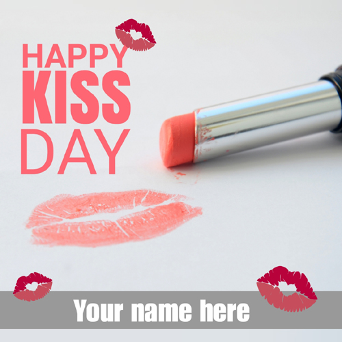 Happy Kiss Day 13th February Wishes Greeting With Name