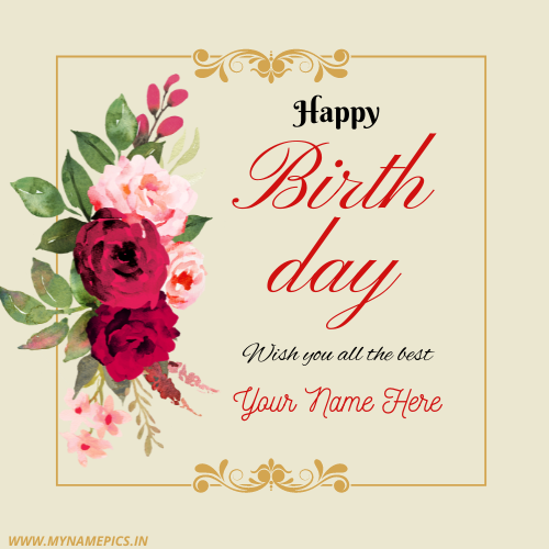 Professional Wish Card For Birthday Wishes With Name