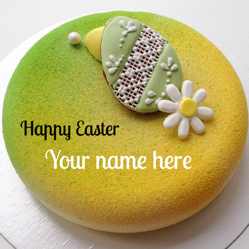 Easter Celebration Special Beautiful Cake With Name