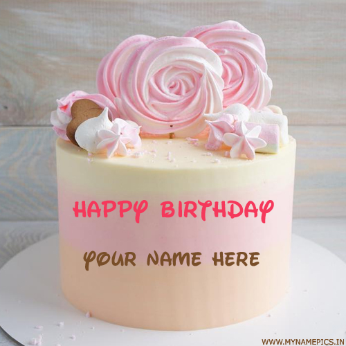 Romantic Cake For Wife Birthday Wishes With Name