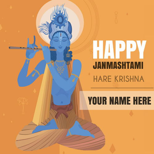 Happy Janmashtami Wishes Whatsapp Greeting With Name