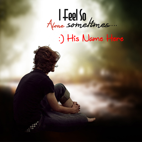 Cute Sad Alone Boy Whatsapp Profile Pics With Your Name