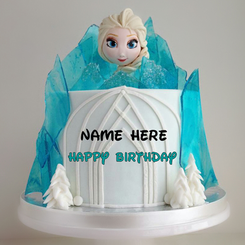 Happy Birthday Cute Barbie Doll Cake With Your Name
