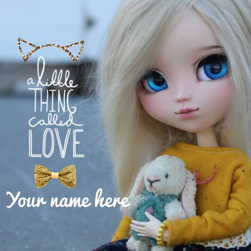 Cute Lovely Doll Whatsapp DP Pics With Your Name