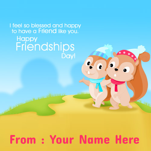 Write Your Name On Happy Friendship Day Profile Picture