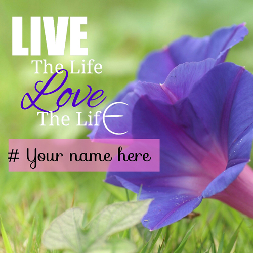 Live The Life Love The Life Quote Greeting With Name