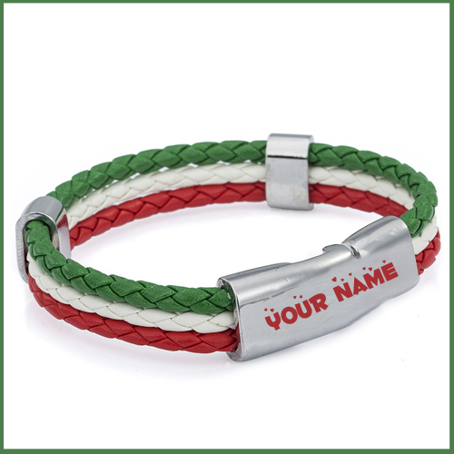 Designer Handmade Leather Bracelet With Your Name