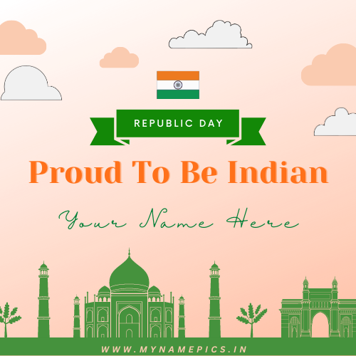 Republic Day 26th January Wishes DP Pics With Name Edit