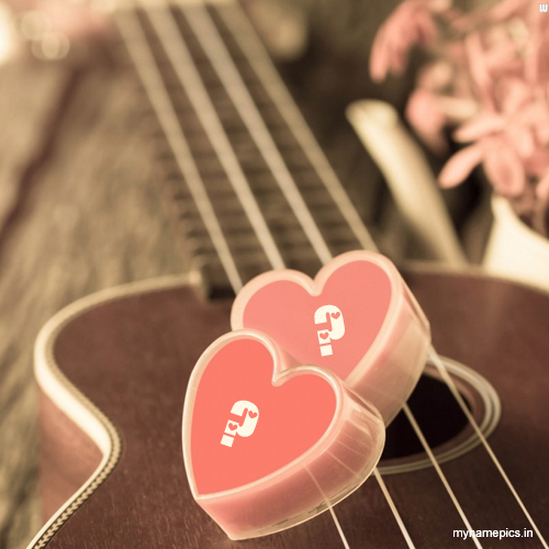 write alphabet on love heart profile pics