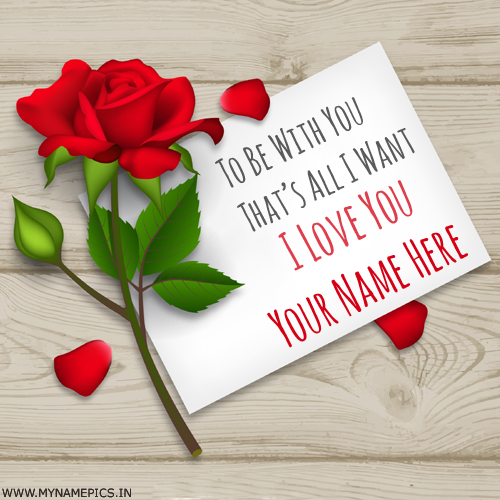 Romantic Love Note For Girlfriend With Boyfriend Name