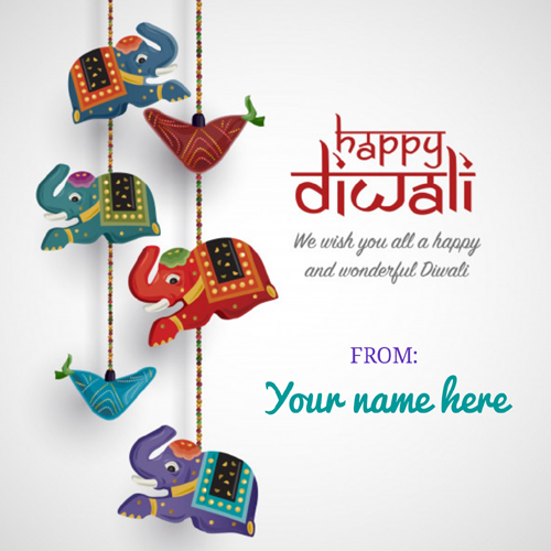 Diwali 2020 Festival Decoration Greeting With Name