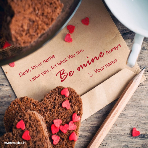  Write your name on Be mine Love Note profile picture