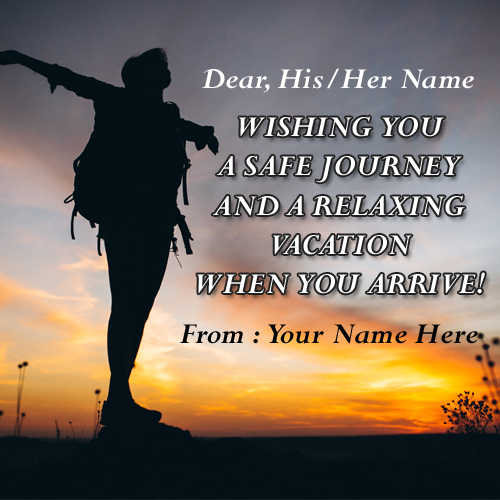 Happy Journey Wishes Whatsapp Status With Your Name